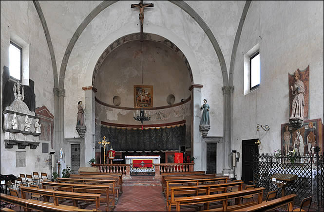 L'intérieur de l'église de Castiglione Olona
