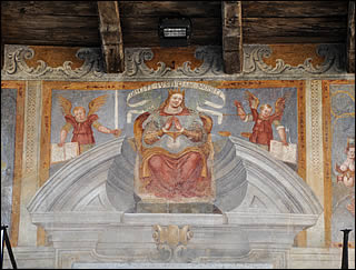 Détail d'une fresque du palais communal d'Orta
